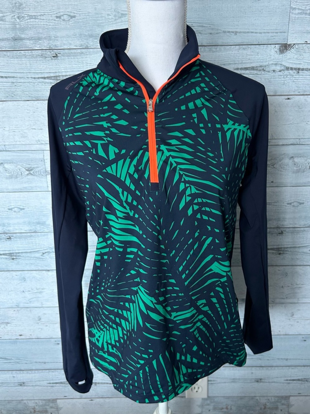 Ralph Lauren RLX Navy Jacket with Teal and Orange Accents